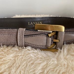 Authentic Lanvin suede belt